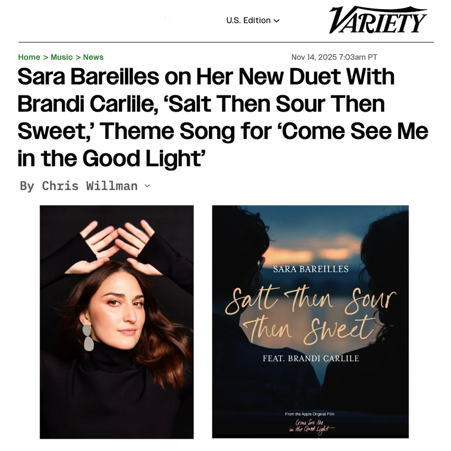 Variety Article